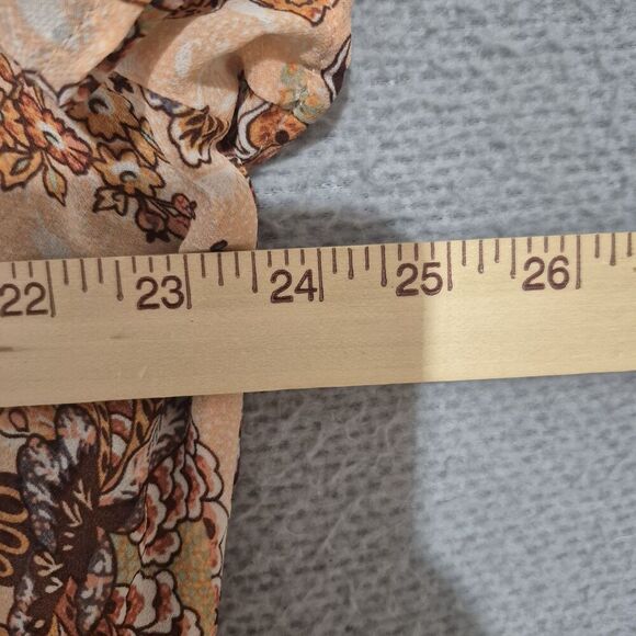 Torrid Women's Lexie Hi Low Babydoll Chiffon Tunic Button Top 3 - Picture 6 of 7